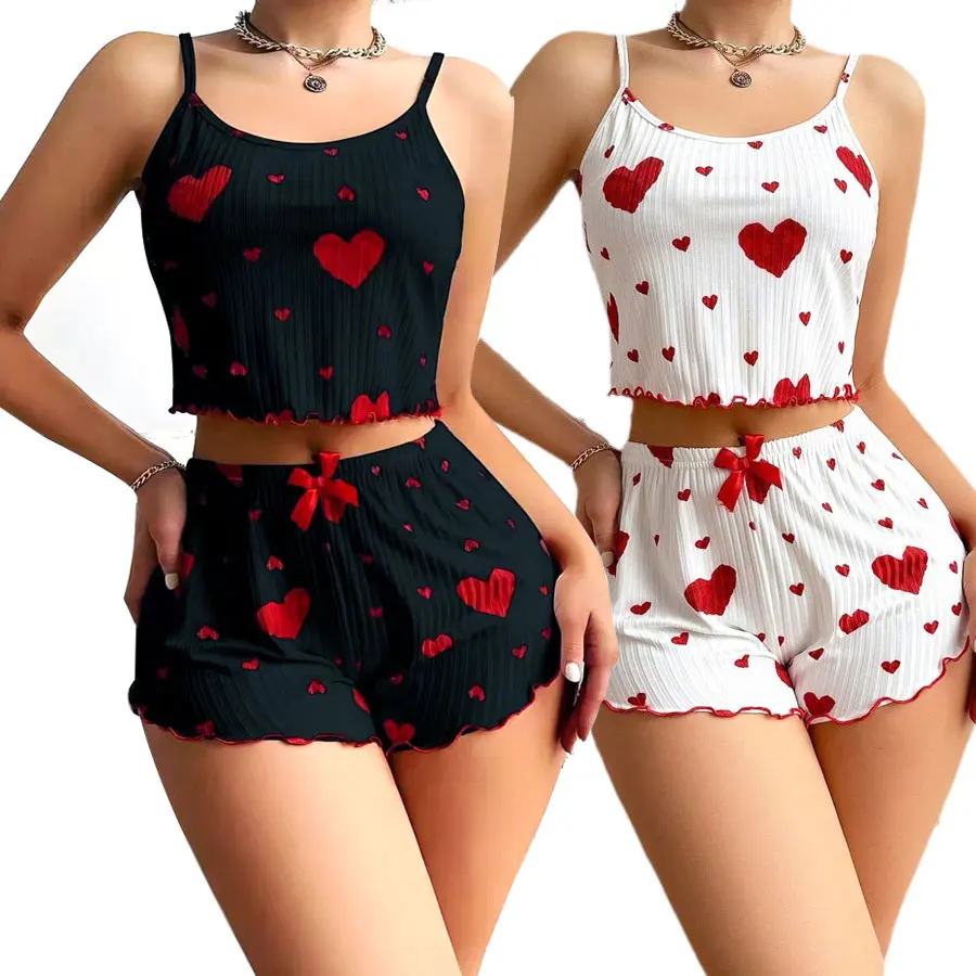 Spaghetti Strap Camisoles + Shorts Homewear Print Underwear Pijama Sexy Lingerie Camisoles Tanks Nighty Women Sleepwear
Spaghetti Strap Camisoles + Shorts Homewear Print Underwear Pijama Sexy Lingerie Camisoles Tanks Nighty Women Sleepwear