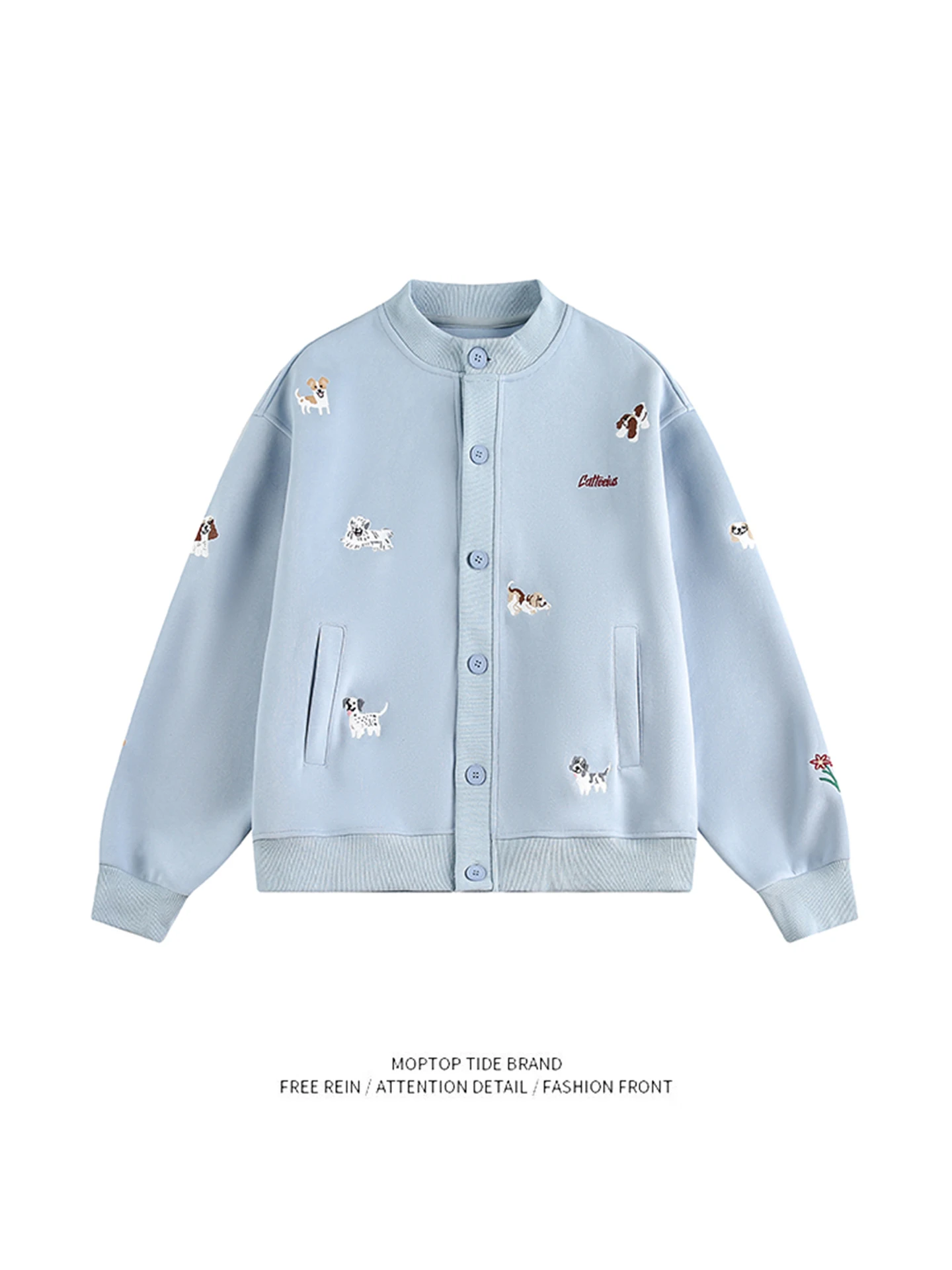 Cute Cartoon Dog Embroidery Open Cardigan Sweatirt ex Autumn Lazy Sle Loose Baseball Jaet Youth Faion Cotton Knit...
Cute Cartoon Dog Embroidery Open Cardigan Sweatirt ex Autumn Lazy Sle Loose Baseball Jaet Youth Faion Cotton Knit...