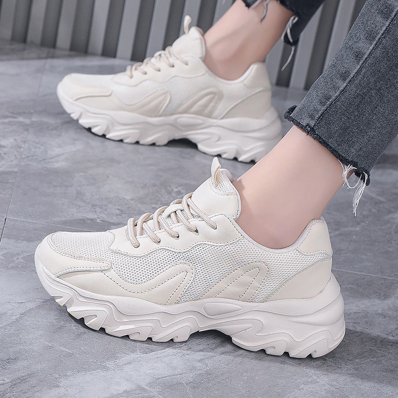 New Sneakers Womens Thick Bottom Fashion Tennis Mesh Breathable Sneakers Casual Ladies Sport Shoes Comfortable Running Shoes
New Sneakers Womens Thick Bottom Fashion Tennis Mesh Breathable Sneakers Casual Ladies Sport Shoes Comfortable Running Shoes