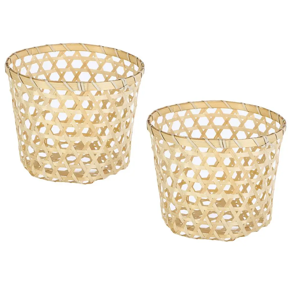 2 Pcs Sieve Storage Basket Containers for Food Desk Sundries Fruit Wicker Bamboo Bread
2 Pcs Sieve Storage Basket Containers for Food Desk Sundries Fruit Wicker Bamboo Bread