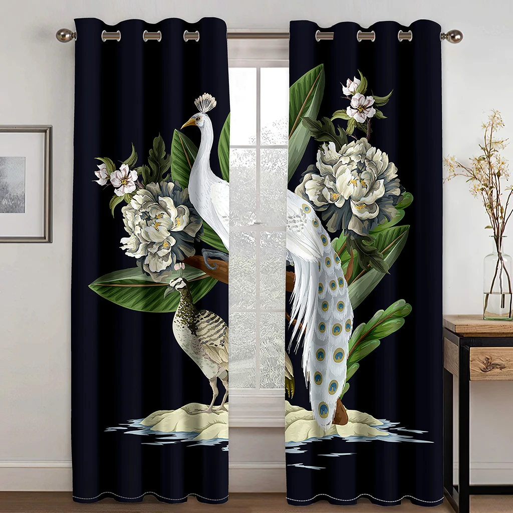 Peacock White Feather Curtains 3D Digital Print Polyester Curtains Luxury Living Room Bedroom Decorative Curtains 2 Panel
Peacock White Feather Curtains 3D Digital Print Polyester Curtains Luxury Living Room Bedroom Decorative Curtains 2 Panel