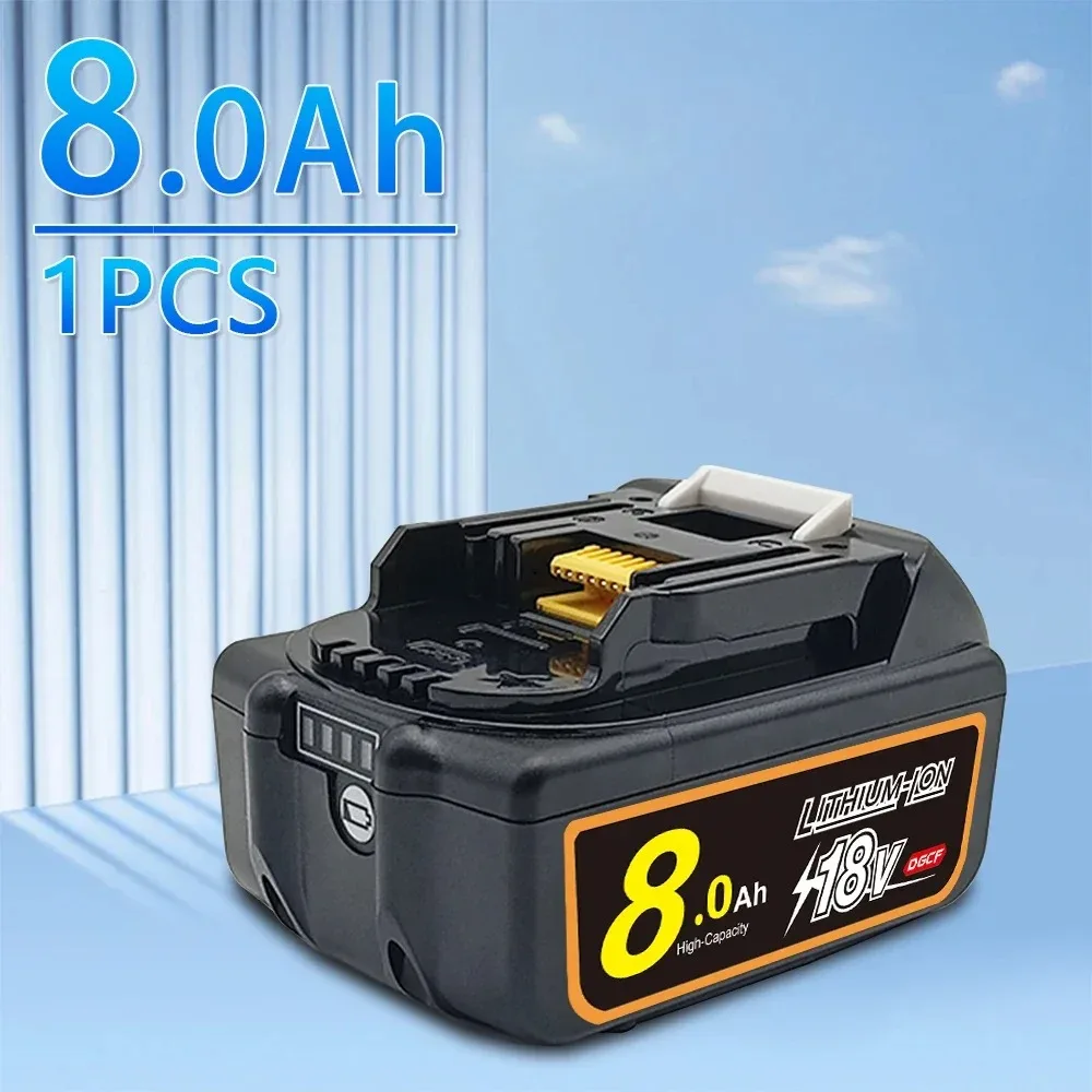 For Makita 18V 8000mAh Rechargeable Power Tools Battery with LED Li-ion Replacement LXT BL1860B BL1860 BL1850
For Makita 18V 8000mAh Rechargeable Power Tools Battery with LED Li-ion Replacement LXT BL1860B BL1860 BL1850