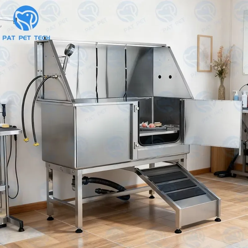 2026 PAT PET 50" Stainless Steel Dog Wash Bathtub Professional Large Dog Grooming Tub
2026 PAT PET 50" Stainless Steel Dog Wash Bathtub Professional Large Dog Grooming Tub