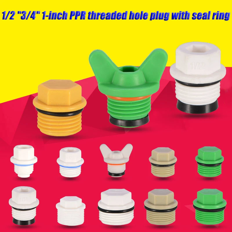 1/2'' 3/4“ 1” Male Thread Plastic Plug PPR Pipe European Standard Screw Fitting Tube End Caps Plumbing Accessories diameter 20MM
1/2'' 3/4“ 1” Male Thread Plastic Plug PPR Pipe European Standard Screw Fitting Tube End Caps Plumbing Accessories diameter 20MM