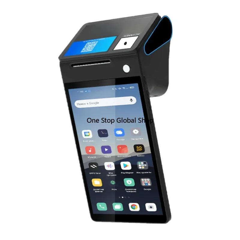 Handheld POS Terminal With 58mm Thermal Printer Bluetooth WiFi 4G NFC Mobile Payment Cash Register for Restaurant Retail
Handheld POS Terminal With 58mm Thermal Printer Bluetooth WiFi 4G NFC Mobile Payment Cash Register for Restaurant Retail