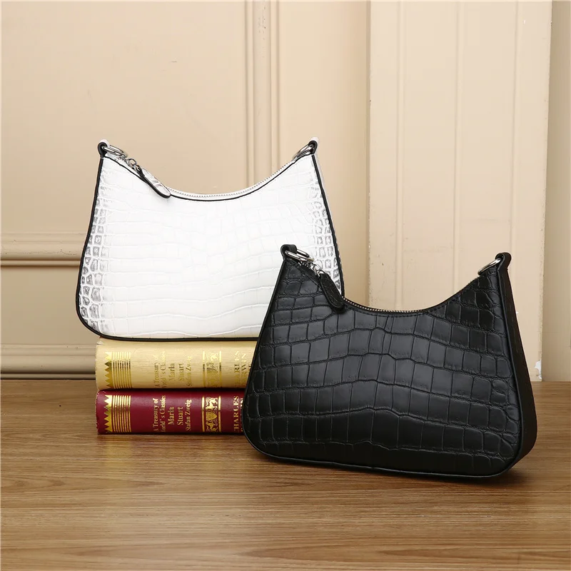 Genuine leather women's bag, crocodile belt, cow horn bag, large capacity small square bag, trendy and versatile crossbody bag
Genuine leather women's bag, crocodile belt, cow horn bag, large capacity small square bag, trendy and versatile crossbody bag