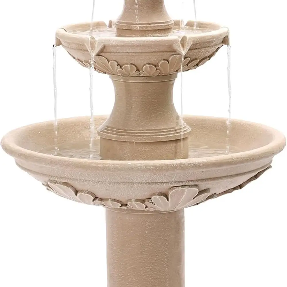 48.4 Triple-tier Roman Pillar Outdoor Water Fountain, Bubbler for Garden and Yard Decor
48.4 Triple-tier Roman Pillar Outdoor Water Fountain, Bubbler for Garden and Yard Decor