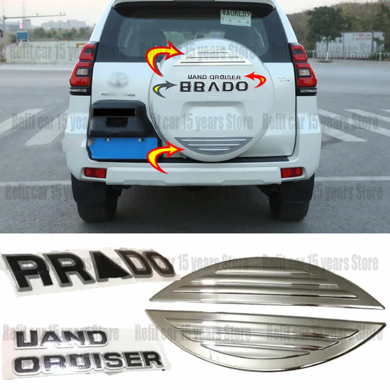 Rear Trunk Spare Tire Cover Trim Sticker For Toyota Land Cruiser Prado FJ150 2018 2019 2020 2021
Rear Trunk Spare Tire Cover Trim Sticker For Toyota Land Cruiser Prado FJ150 2018 2019 2020 2021
