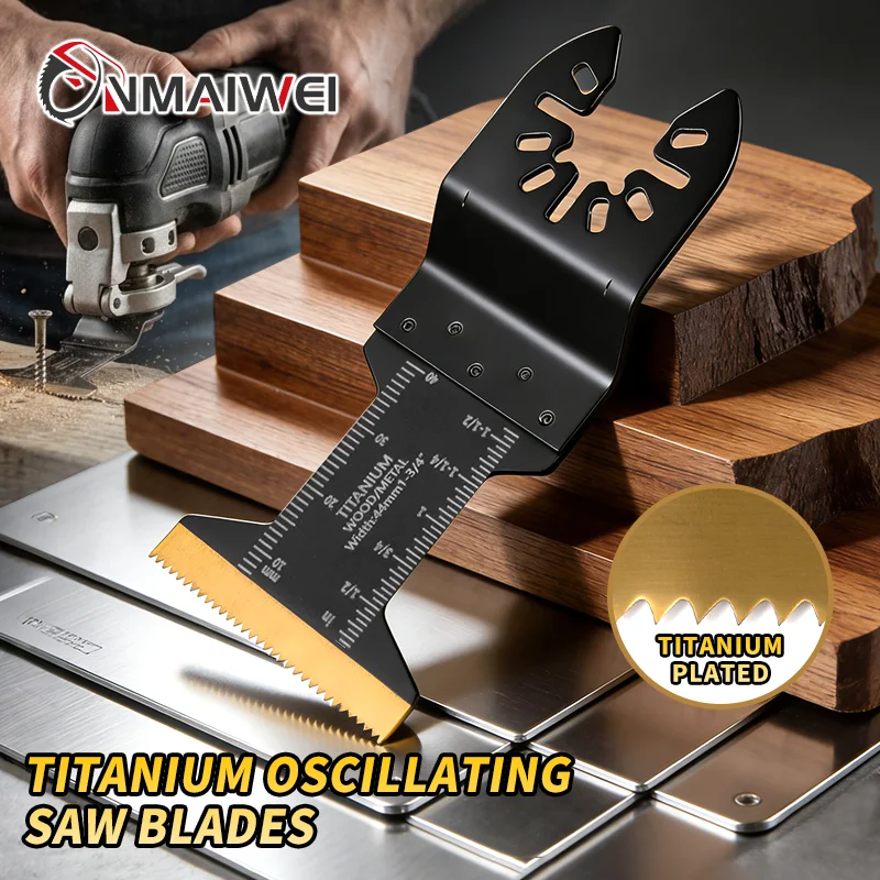 Titanium Oscillating Saw Blades Extra-Long Oscillating Multitool Blades for Metal Wood Nails Screws Cutting Plastic
Titanium Oscillating Saw Blades Extra-Long Oscillating Multitool Blades for Metal Wood Nails Screws Cutting Plastic