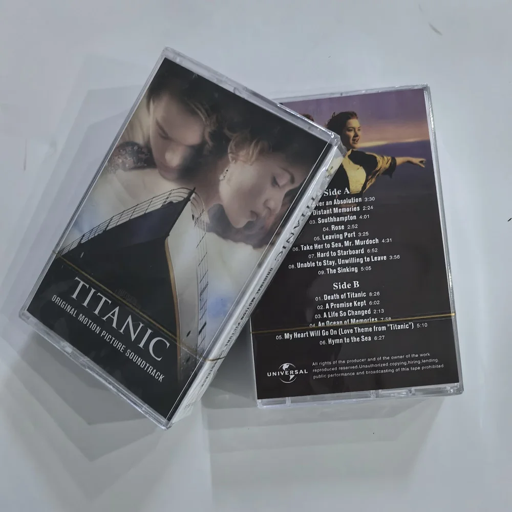 Classic Romance Titanic Music Tape Jack Rose Love Story Album Cosplay Cassette Soundtracks Box Car Walkman Tape Party Music Gift
Classic Romance Titanic Music Tape Jack Rose Love Story Album Cosplay Cassette Soundtracks Box Car Walkman Tape Party Music Gift