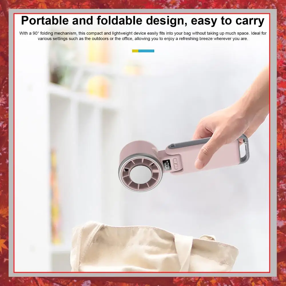 Handheld Portable Turbo Fan 4000mAh Battery Rechargeable Fan 5 Gear Wind W/ Ice Cooling & LED Display for Travel Commute Outdoor
Handheld Portable Turbo Fan 4000mAh Battery Rechargeable Fan 5 Gear Wind W/ Ice Cooling & LED Display for Travel Commute Outdoor