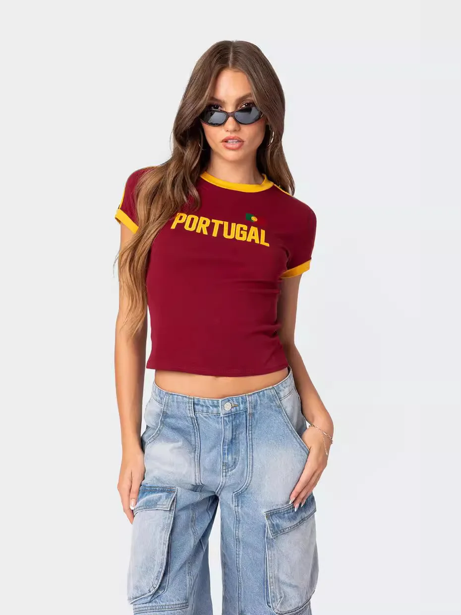Summer New Women's Short Sleeved Round Neck Casual Street Letter Print Minimalist Style T-shirt Harajuku Beautiful Y2k Top
Summer New Women's Short Sleeved Round Neck Casual Street Letter Print Minimalist Style T-shirt Harajuku Beautiful Y2k Top
