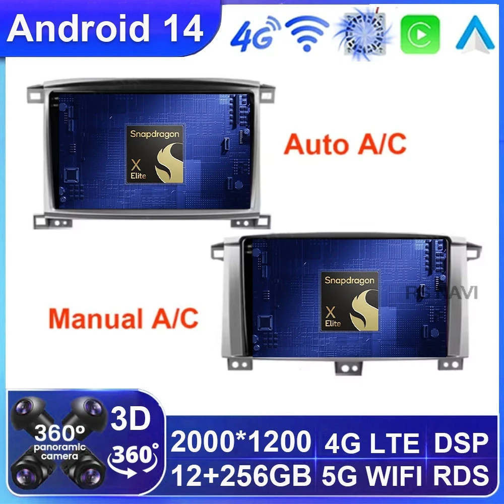Автомобильный радиоприемник на Android 14 для Toyota LC100 Land Cruiser 100 LC 100 2002 - 2007 2DIN 4G LTE GPS головное устройство DVD 2 DIN стерео навигация
Автомобильный радиоприемник на Android 14 для Toyota LC100 Land Cruiser 100 LC 100 2002 - 2007 2DIN 4G LTE GPS головное устройство DVD 2 DIN стерео навигация