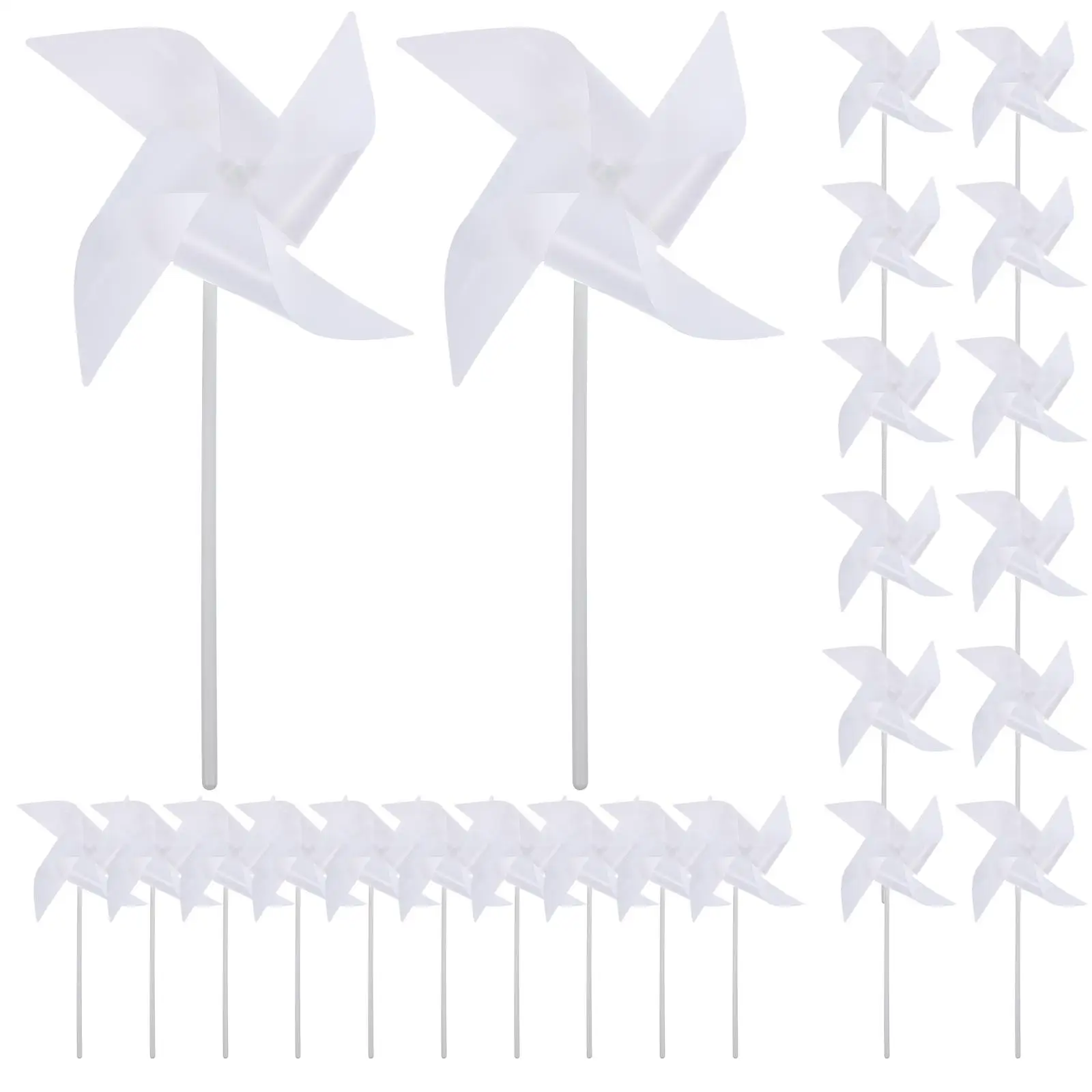 24 Pcs White Windmills Blank Plastic Pinwheels Graffiti Handmade Toy Unfinished DIY Drawing Kids Outdoor Kindergarten
24 Pcs White Windmills Blank Plastic Pinwheels Graffiti Handmade Toy Unfinished DIY Drawing Kids Outdoor Kindergarten