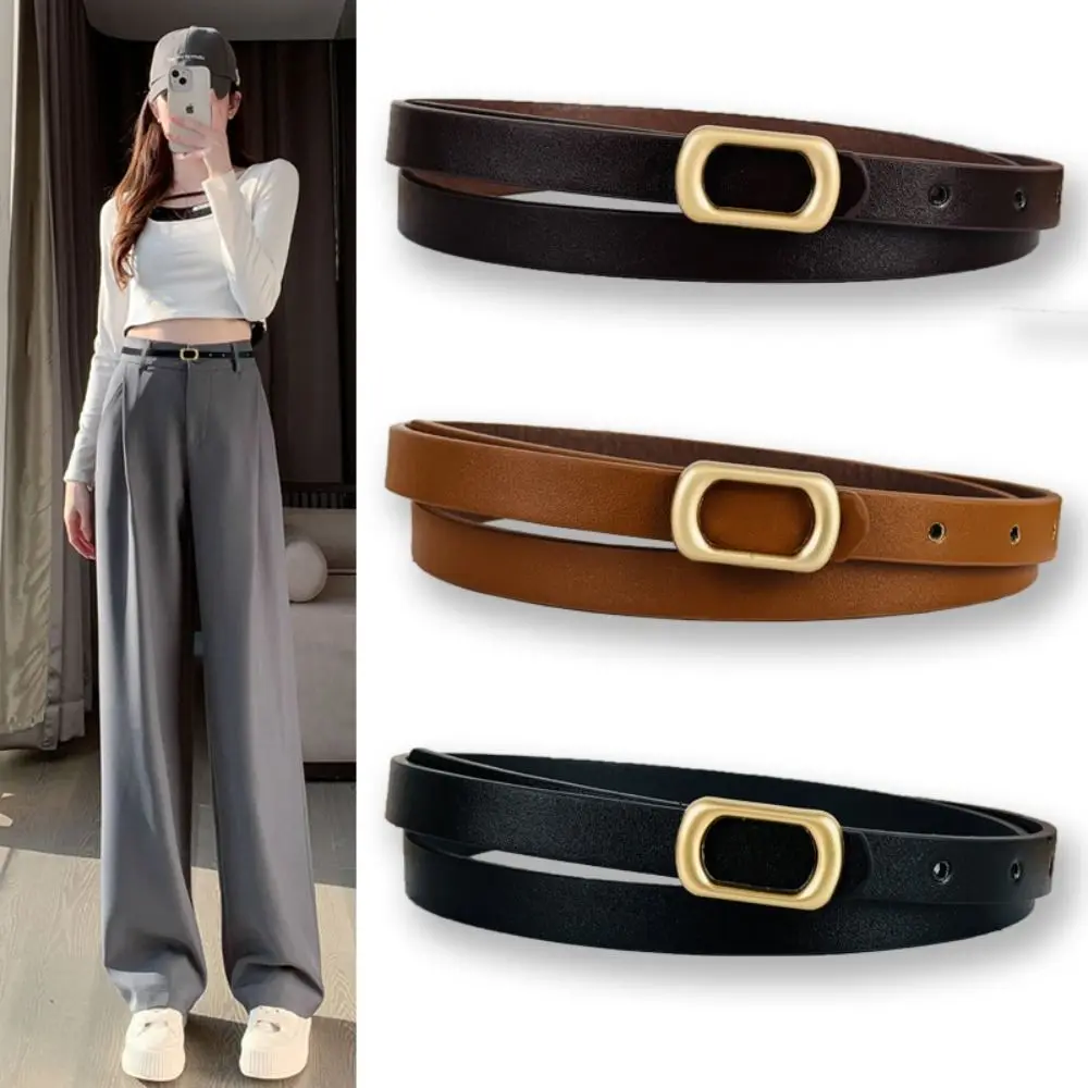 Luxury Design Leather Belt Waist Decoration Women Versatile Metal Slide Buckle Belt Thin Waist Strap
Luxury Design Leather Belt Waist Decoration Women Versatile Metal Slide Buckle Belt Thin Waist Strap