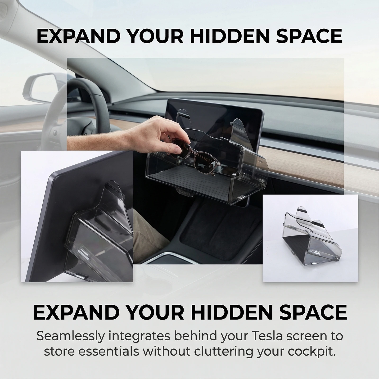 Magnetic Center Console Organizer Tray with Anti-Slip Pad Dashboard Organizer for Tesla Model 3 2022-2023 & Model Y 2021-2024
Magnetic Center Console Organizer Tray with Anti-Slip Pad Dashboard Organizer for Tesla Model 3 2022-2023 & Model Y 2021-2024