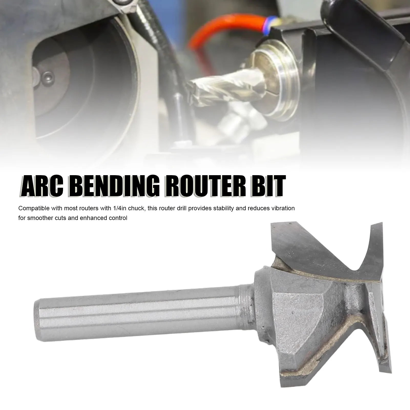 Arc Bending Router Bit 1/4 Shank Integrated Forming Tool for Wooden Door Wall Cabinet Industrial Woodworking Milling R10
Arc Bending Router Bit 1/4 Shank Integrated Forming Tool for Wooden Door Wall Cabinet Industrial Woodworking Milling R10