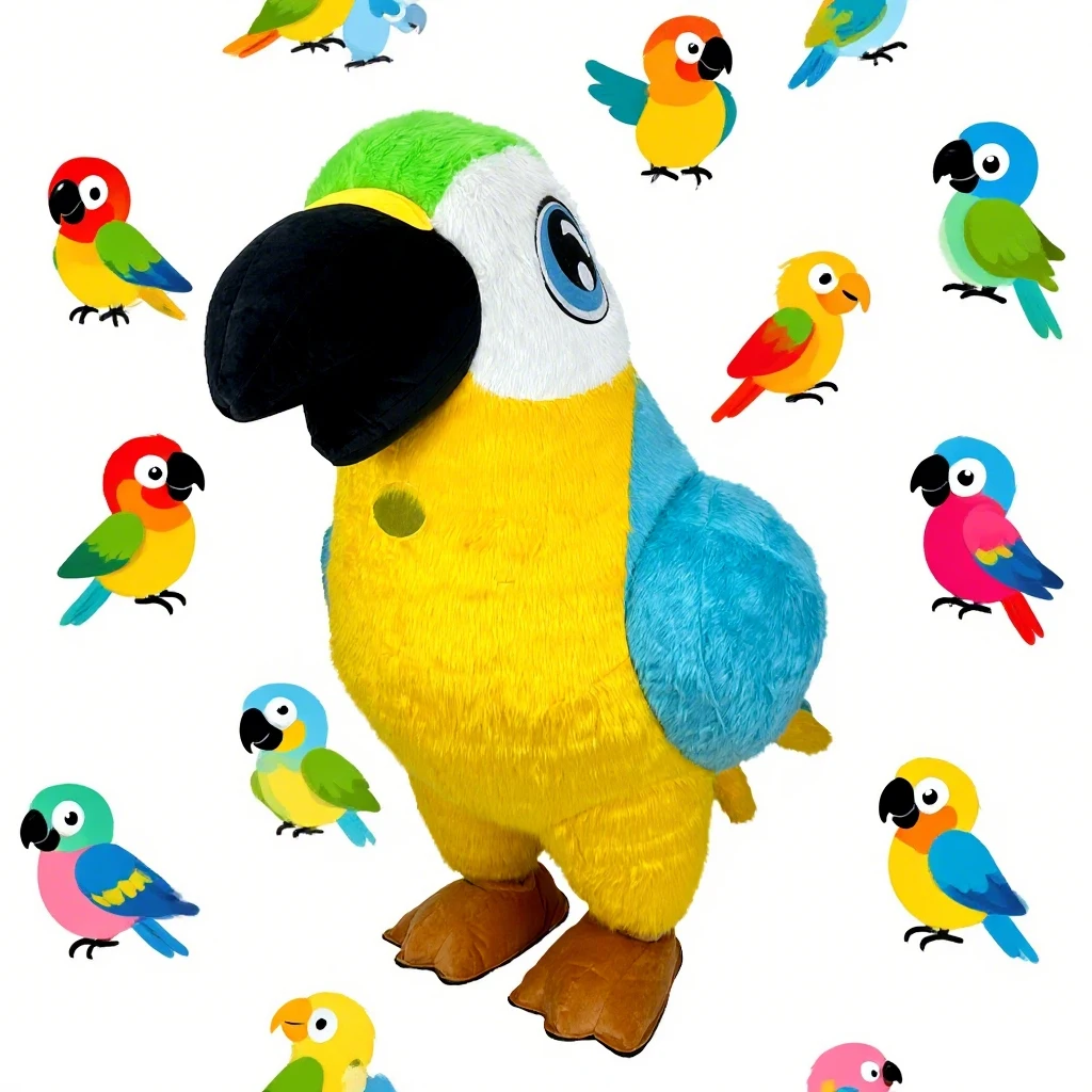 Adult Character Cosplay Parrot Inflatable Costume Mascot Animal Halloween Carnival Party Plush Costume
Adult Character Cosplay Parrot Inflatable Costume Mascot Animal Halloween Carnival Party Plush Costume