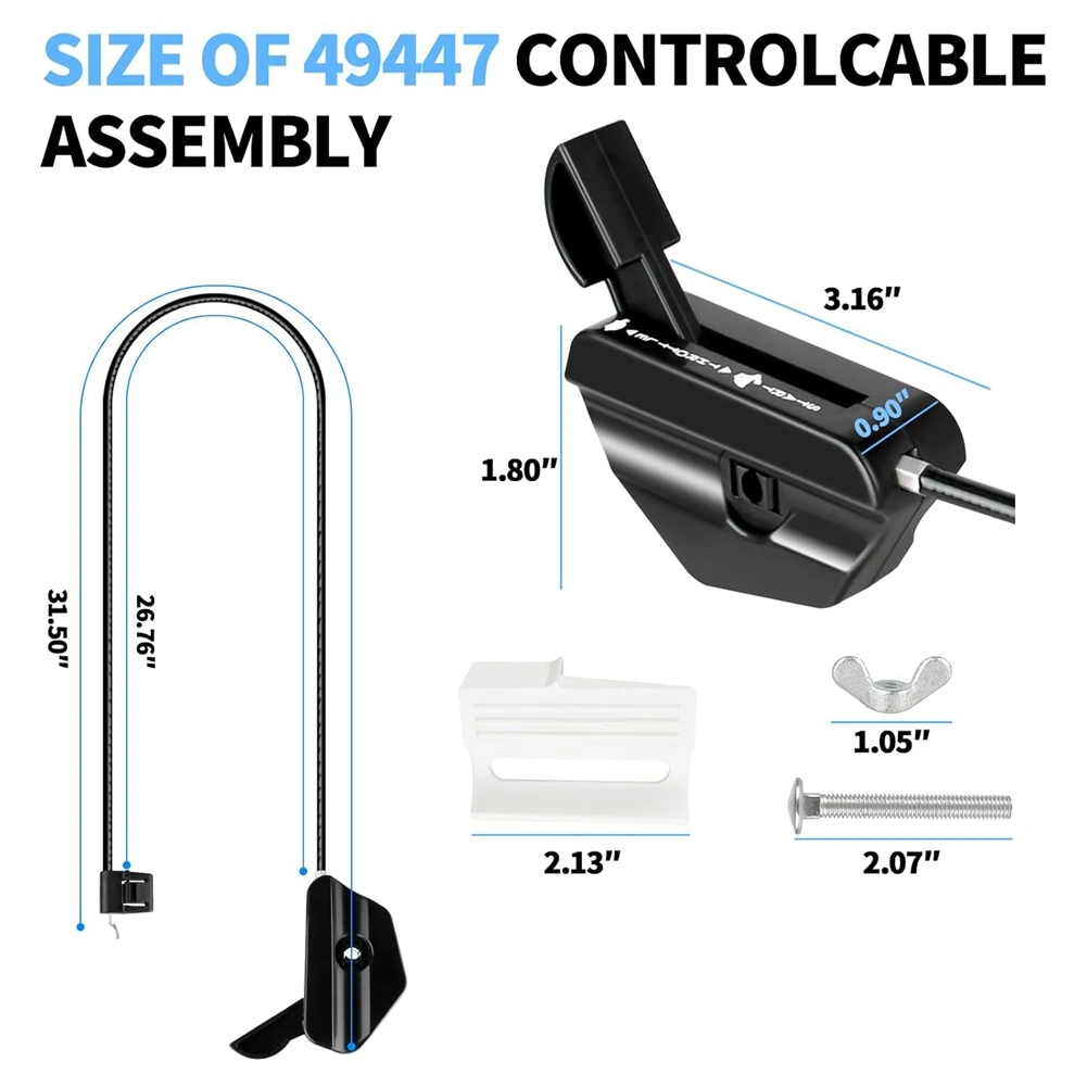 A74U 49447 Lawn Spreader Control Cable Assembly, Spreader Control Cable for , , 45-0315
A74U 49447 Lawn Spreader Control Cable Assembly, Spreader Control Cable for , , 45-0315
