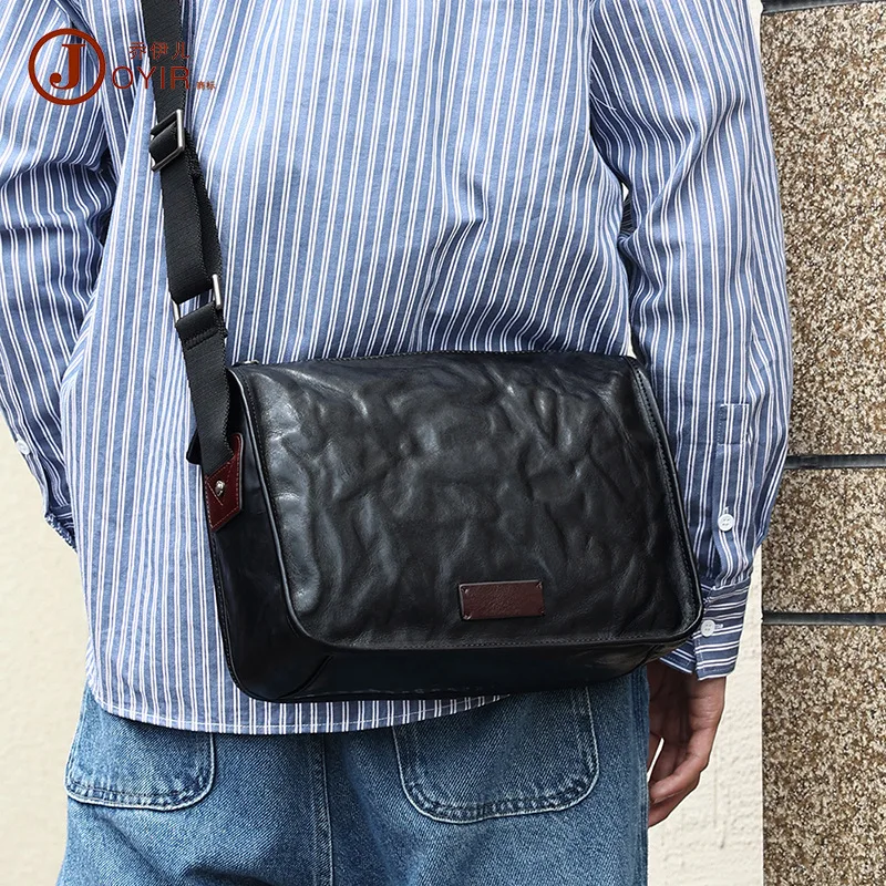 New Skeleton-Skin Men's Small Bag Shoulder Bag Sports Functional Shoulder Bag Genuine Leather Retro Messenger Bag Men's Bag Summ
New Skeleton-Skin Men's Small Bag Shoulder Bag Sports Functional Shoulder Bag Genuine Leather Retro Messenger Bag Men's Bag Summ
