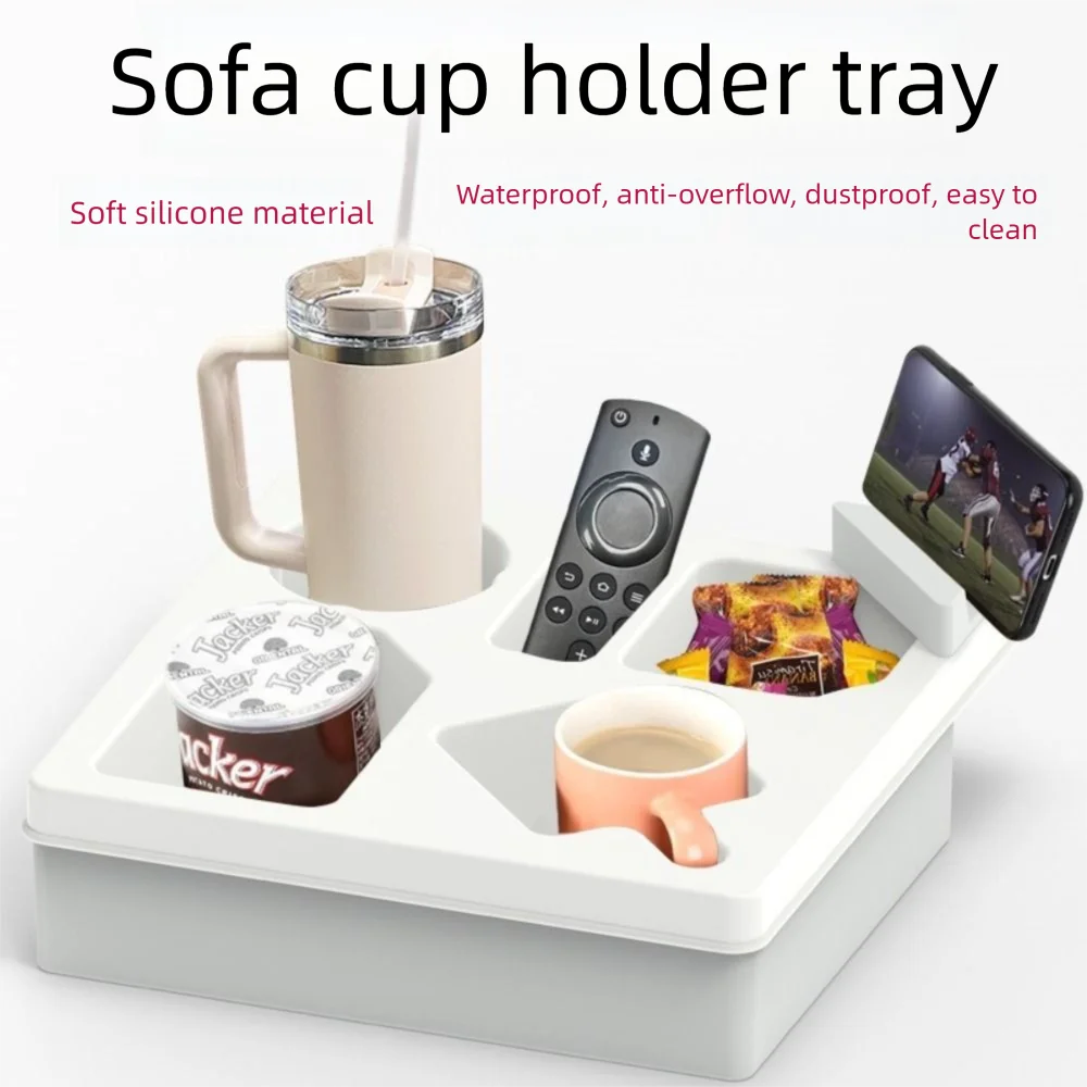 Silicone Couch Cup Holder Tray Drink Storage 5 Compartments Sofa Armrest Tray Rotatable with Phone Stand Couch Snack Rack
Silicone Couch Cup Holder Tray Drink Storage 5 Compartments Sofa Armrest Tray Rotatable with Phone Stand Couch Snack Rack