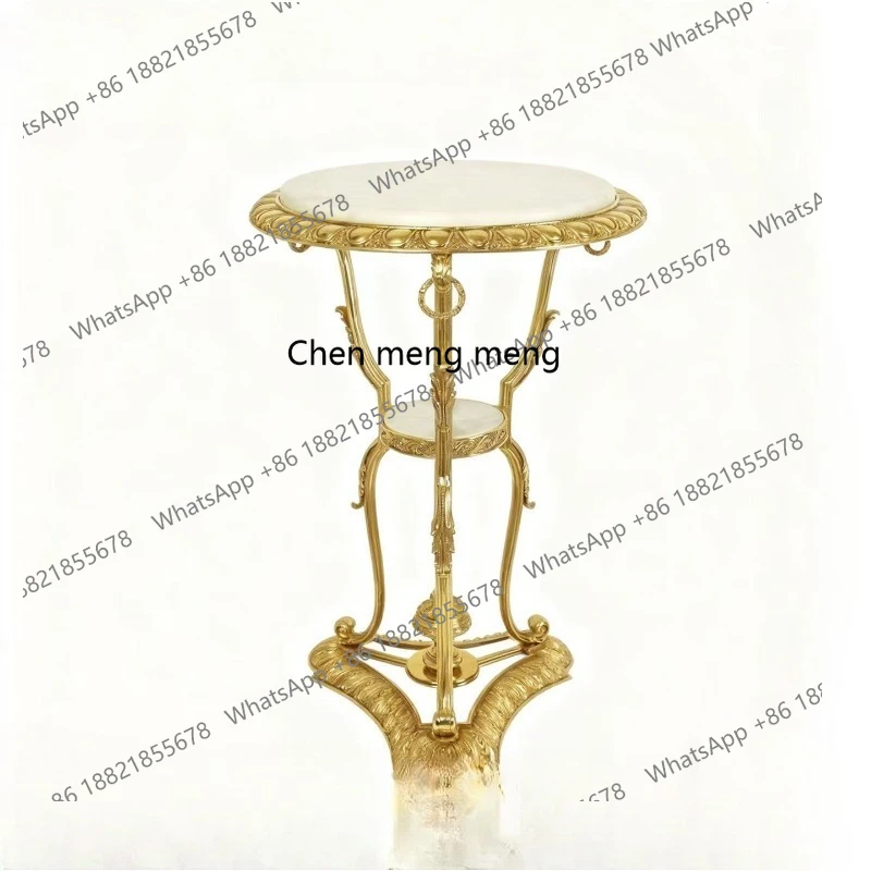 European retro marble court style double-layer decorative edge flower stand
European retro marble court style double-layer decorative edge flower stand