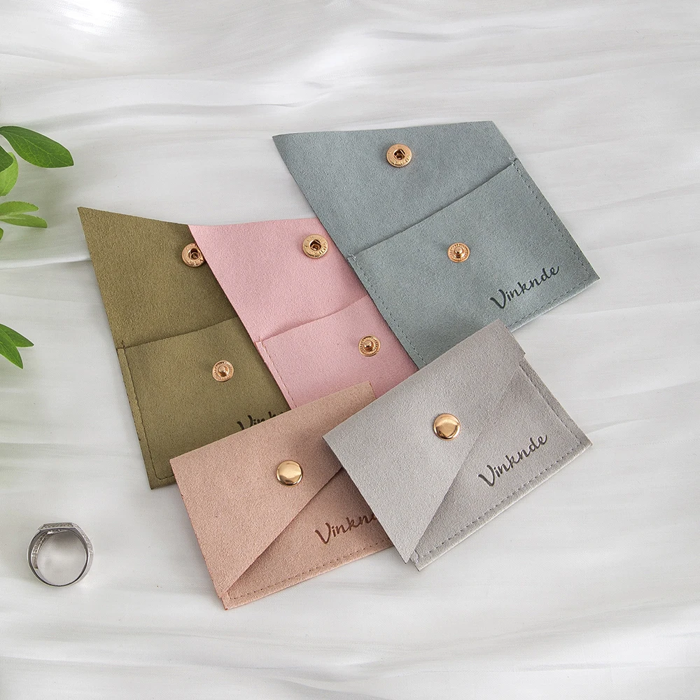 100Pcs Bulk Personalized Logo Velvet Microfiber Bag 8x6cm Suede Snap Pouches Pockets Wedding Jewelry Earrings Gift Organizer
100Pcs Bulk Personalized Logo Velvet Microfiber Bag 8x6cm Suede Snap Pouches Pockets Wedding Jewelry Earrings Gift Organizer