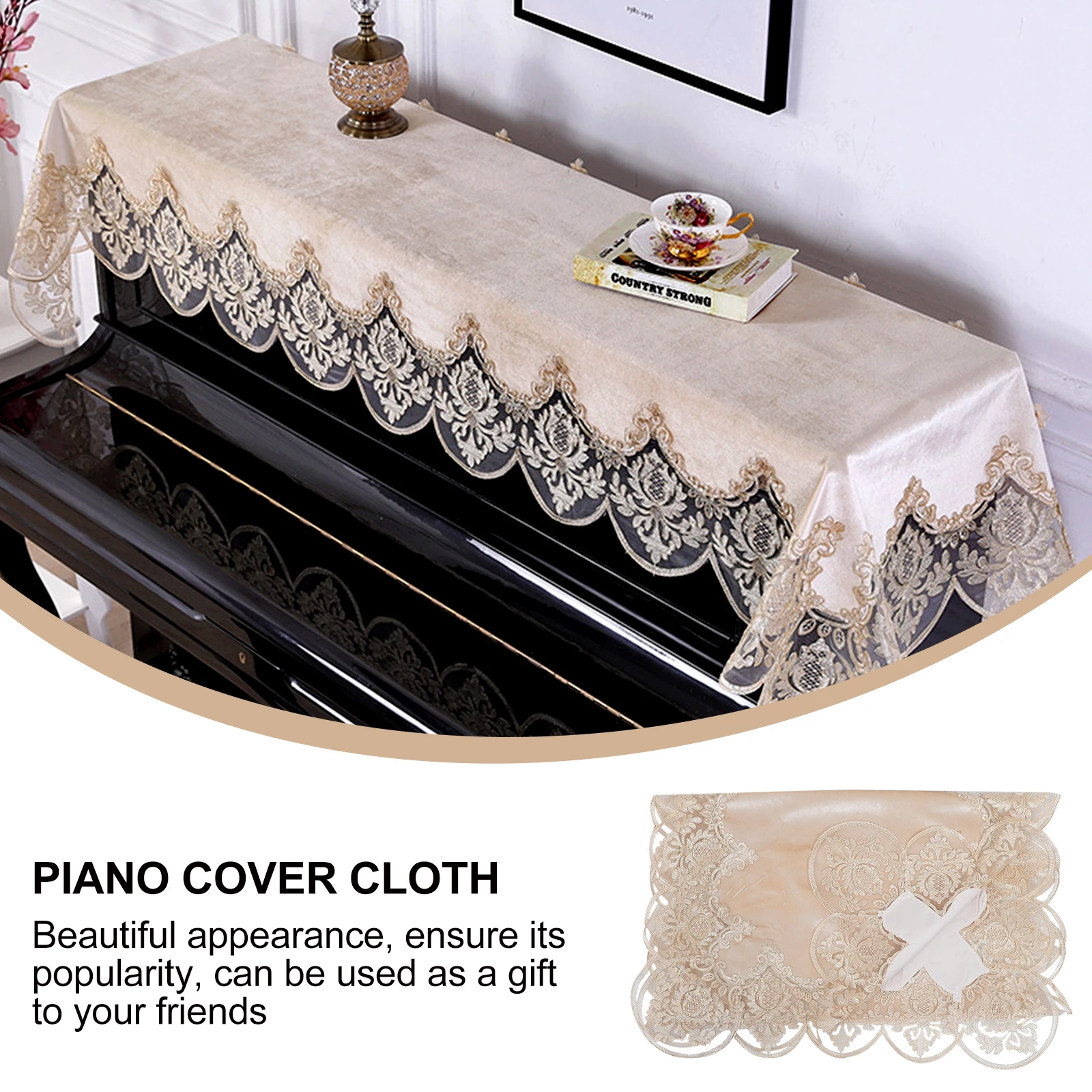 Piano Cover Washable Full Dust-proof Electronic Fabric Protective Beige Embroidery for Cloth
Piano Cover Washable Full Dust-proof Electronic Fabric Protective Beige Embroidery for Cloth
