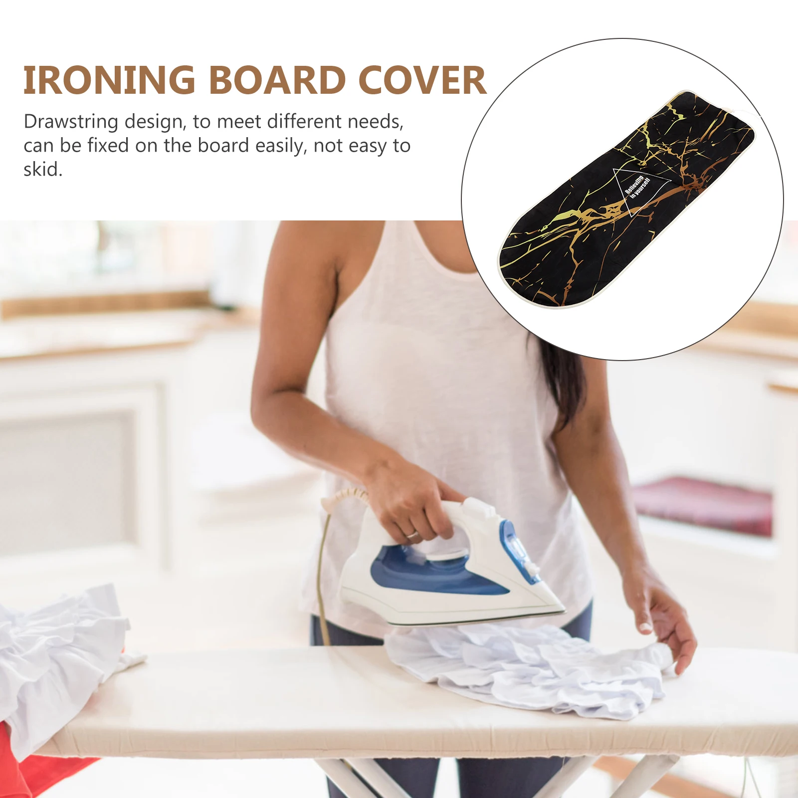 Ironing Board Cover Foldable Heat Resistant Non Slip Long Lasting Stain Free Polyester Home Hotel Dorm Use
Ironing Board Cover Foldable Heat Resistant Non Slip Long Lasting Stain Free Polyester Home Hotel Dorm Use
