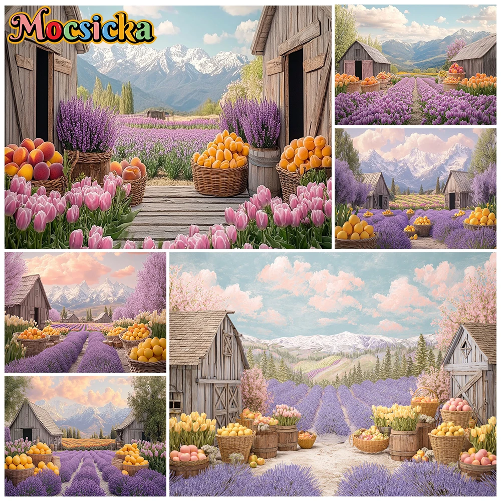 Mocsicka Photography Backdrop Rural House Purple Tulip Natural Scenery Background Decor Birthday Party Photo Props Studio Banner
Mocsicka Photography Backdrop Rural House Purple Tulip Natural Scenery Background Decor Birthday Party Photo Props Studio Banner