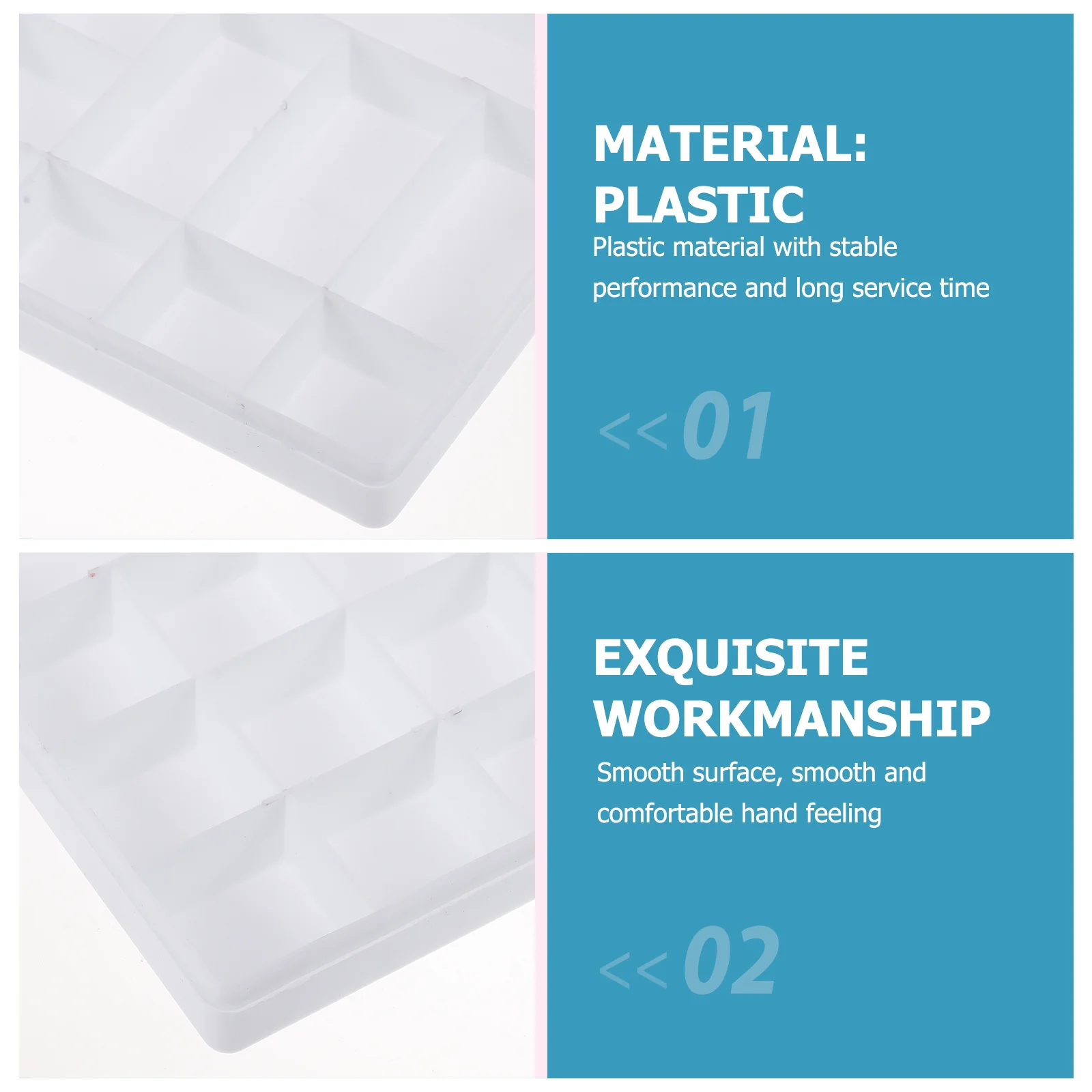 2pcs Watercolor Pigment Box 25 Grids Color Mixing Tray For Artists Students Painting Tools Art Drawing Box Smooth Durable
2pcs Watercolor Pigment Box 25 Grids Color Mixing Tray For Artists Students Painting Tools Art Drawing Box Smooth Durable