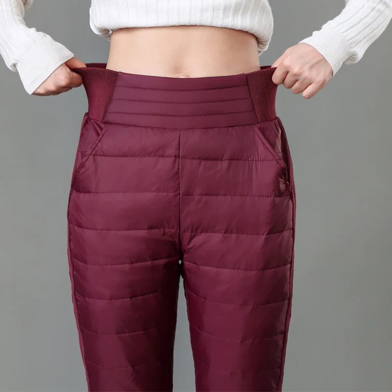 2023 Winter Warm Cotton Trousers Skinny High Waist White Duck Down Pants Women Thick Ultra Light Snow Pant Pencil Leggings
2023 Winter Warm Cotton Trousers Skinny High Waist White Duck Down Pants Women Thick Ultra Light Snow Pant Pencil Leggings