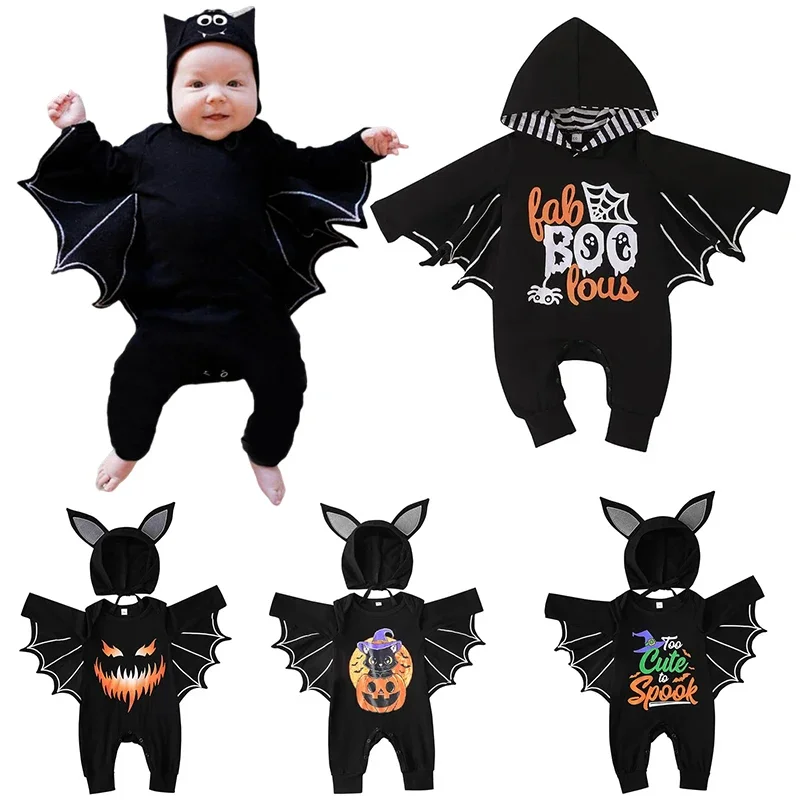 Baby's First Halloween Costume Black Bat Romper Jumpsuit&Hat Infant Boys Girls Purim Party Carnival Fancy Dress Cosplay Outfits
Baby's First Halloween Costume Black Bat Romper Jumpsuit&Hat Infant Boys Girls Purim Party Carnival Fancy Dress Cosplay Outfits