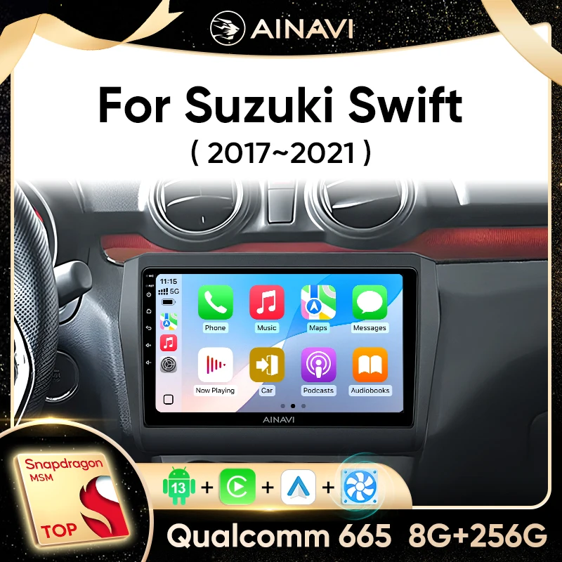 Автомобильный стерео радио Ainavi для Suzuki Swift 2017 2018 2019 2020 2021, мультимедийный беспроводной Carplay Android, сенсорный экран, Wi-Fi 4G
Автомобильный стерео радио Ainavi для Suzuki Swift 2017 2018 2019 2020 2021, мультимедийный беспроводной Carplay Android, сенсорный экран, Wi-Fi 4G