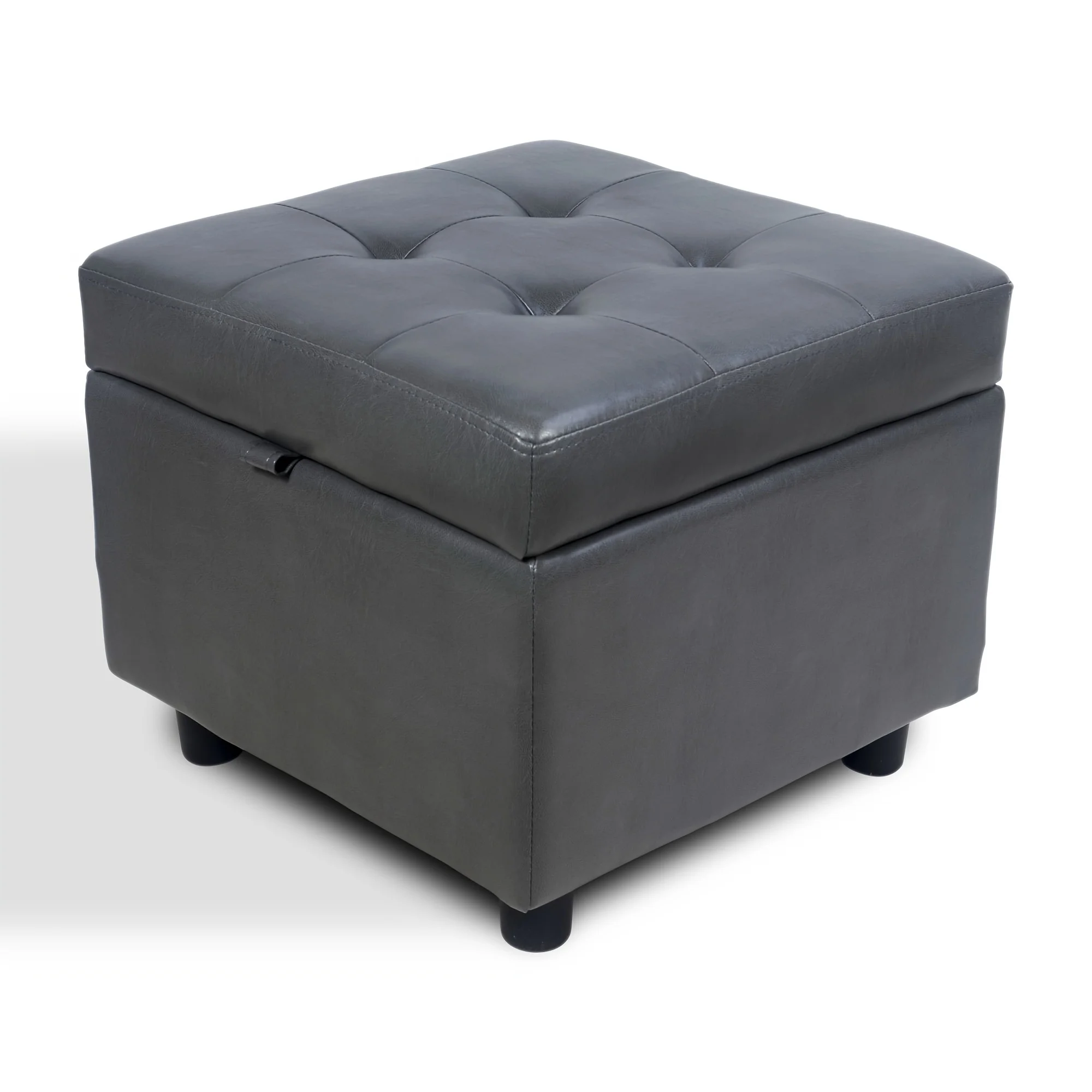 PU Leather Square Flap Storage Ottoman Cube Footrest (Gray)
PU Leather Square Flap Storage Ottoman Cube Footrest (Gray)
