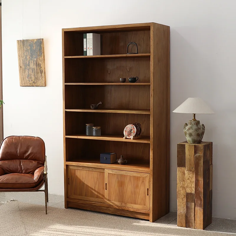 HYS old elm bookshelf wabi wind furniture floor-to-ceiling multi-functional storage display cabinet household solid wood
HYS old elm bookshelf wabi wind furniture floor-to-ceiling multi-functional storage display cabinet household solid wood
