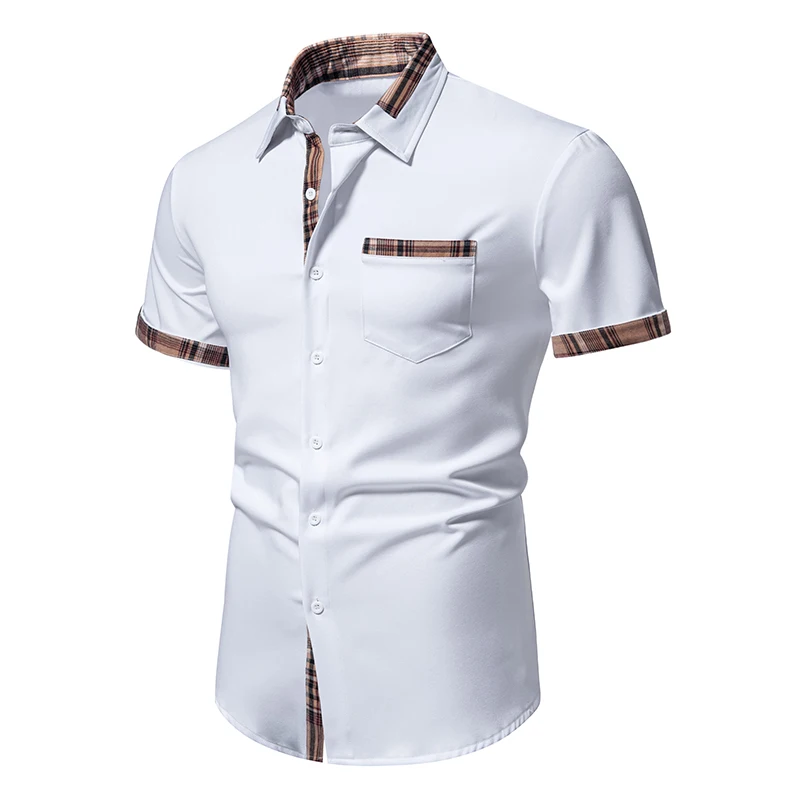 Mens Shirts 2024 Summer New Shirt Men's Casual Short Sleeved Formal Shirt Plaid Collar Button Up Shirts
Mens Shirts 2024 Summer New Shirt Men's Casual Short Sleeved Formal Shirt Plaid Collar Button Up Shirts