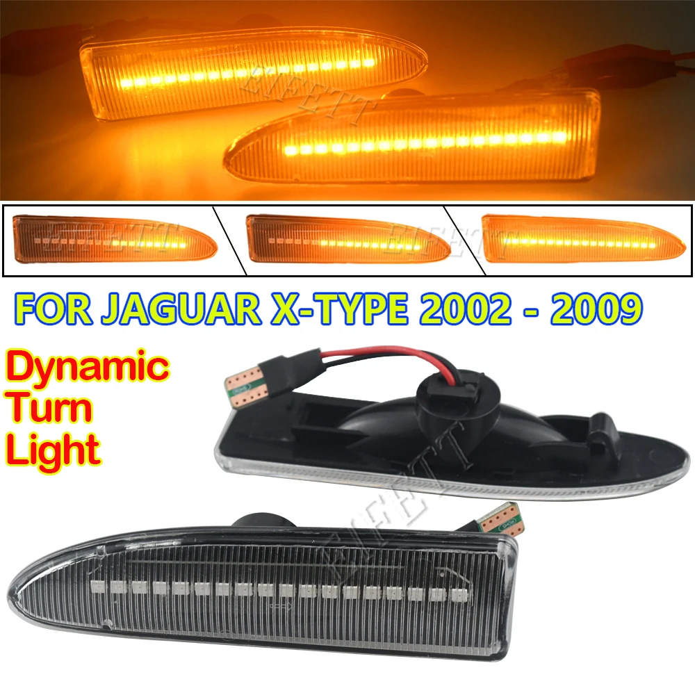 2X Car Styling Dynamic LED Side Marker Light Arrow Turn Signal Blinker Indicator Lamp For JAGUAR X-TYPE 2002 2003 2004 2005-2009
2X Car Styling Dynamic LED Side Marker Light Arrow Turn Signal Blinker Indicator Lamp For JAGUAR X-TYPE 2002 2003 2004 2005-2009