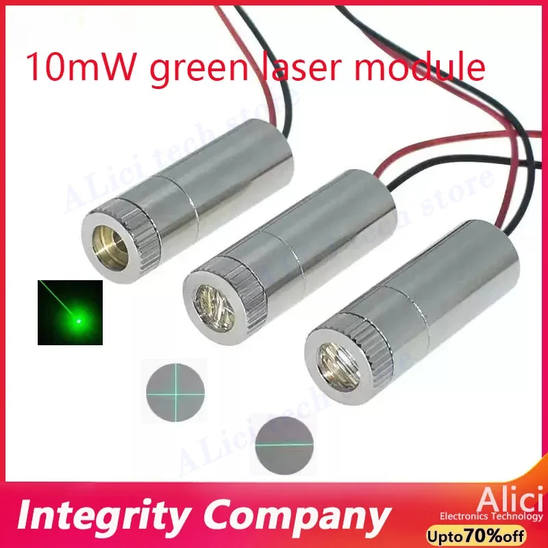520nm 10mW green laser module Green dot/word/crosshair horizontal positioning laser head adjustable focal length 3V-5V
520nm 10mW green laser module Green dot/word/crosshair horizontal positioning laser head adjustable focal length 3V-5V