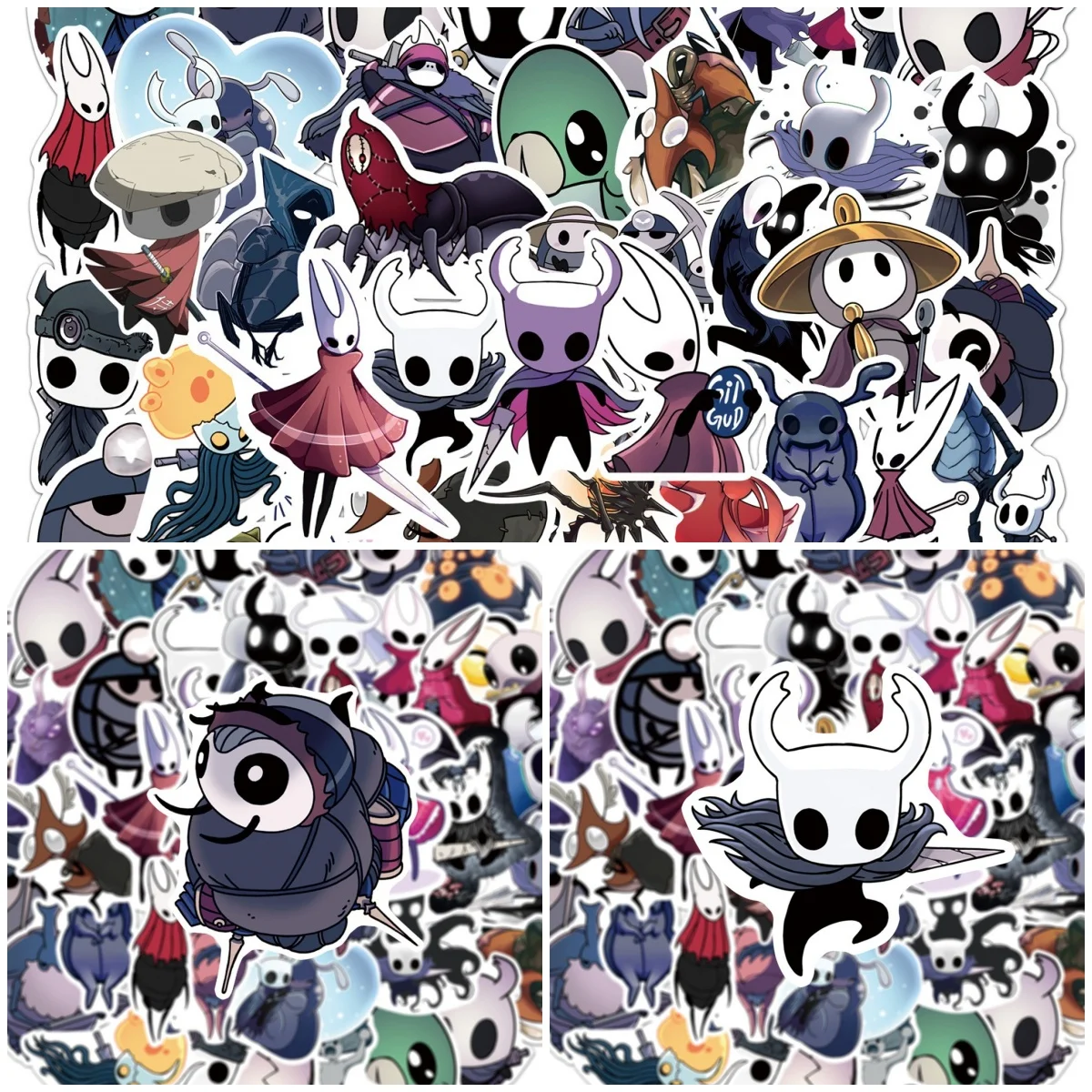 54Pcs Hollow Knight Sticker Cartoon Game Graffiti Sticker Phone Case Water Cup Waterproof Sticker Pack
54Pcs Hollow Knight Sticker Cartoon Game Graffiti Sticker Phone Case Water Cup Waterproof Sticker Pack
