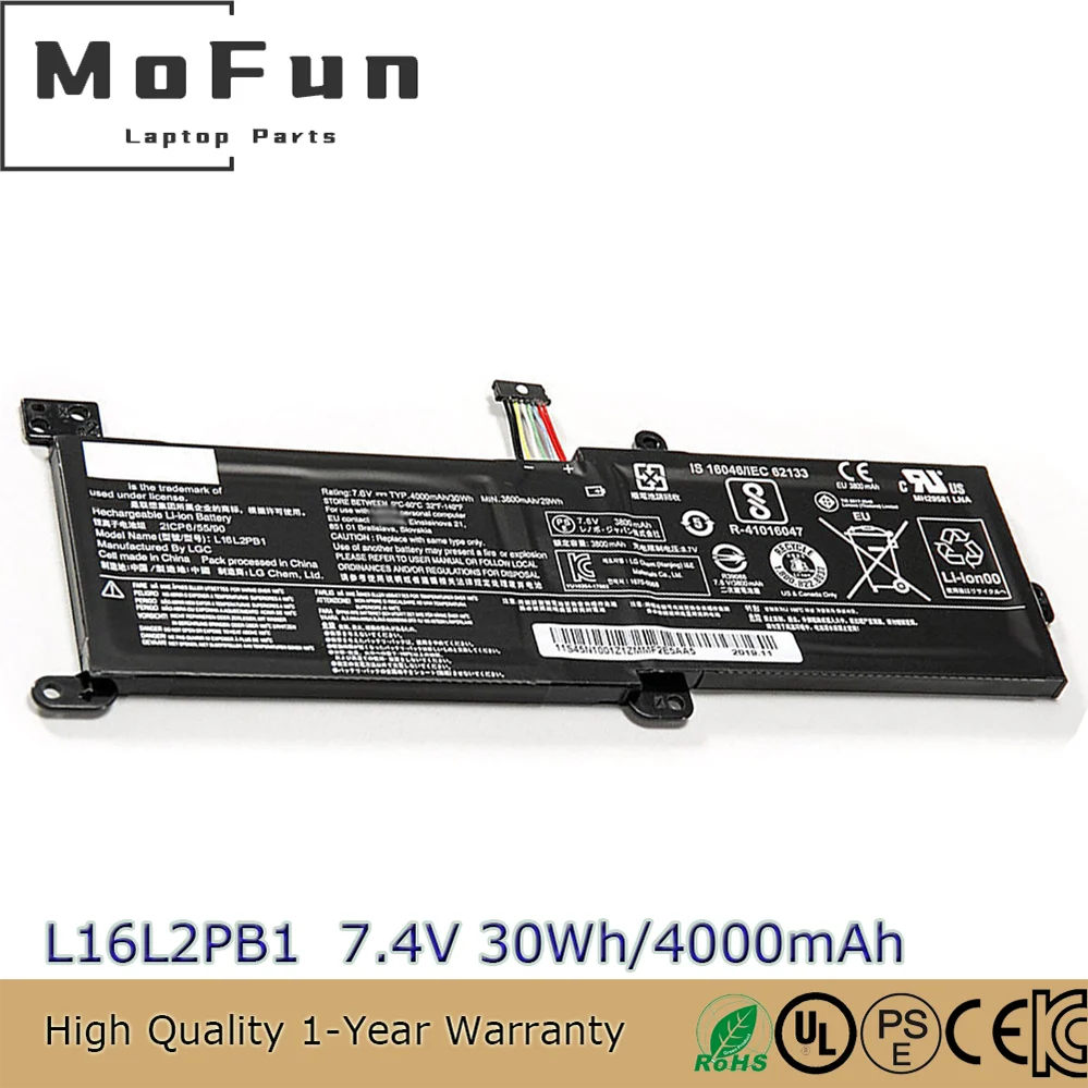 Original L16L2PB1 7.4V 30Wh Laptop Battery for Lenovo IdeaPad 320-15ABR L16L2PB2 L16C2PB2 L17L2PF1
Original L16L2PB1 7.4V 30Wh Laptop Battery for Lenovo IdeaPad 320-15ABR L16L2PB2 L16C2PB2 L17L2PF1