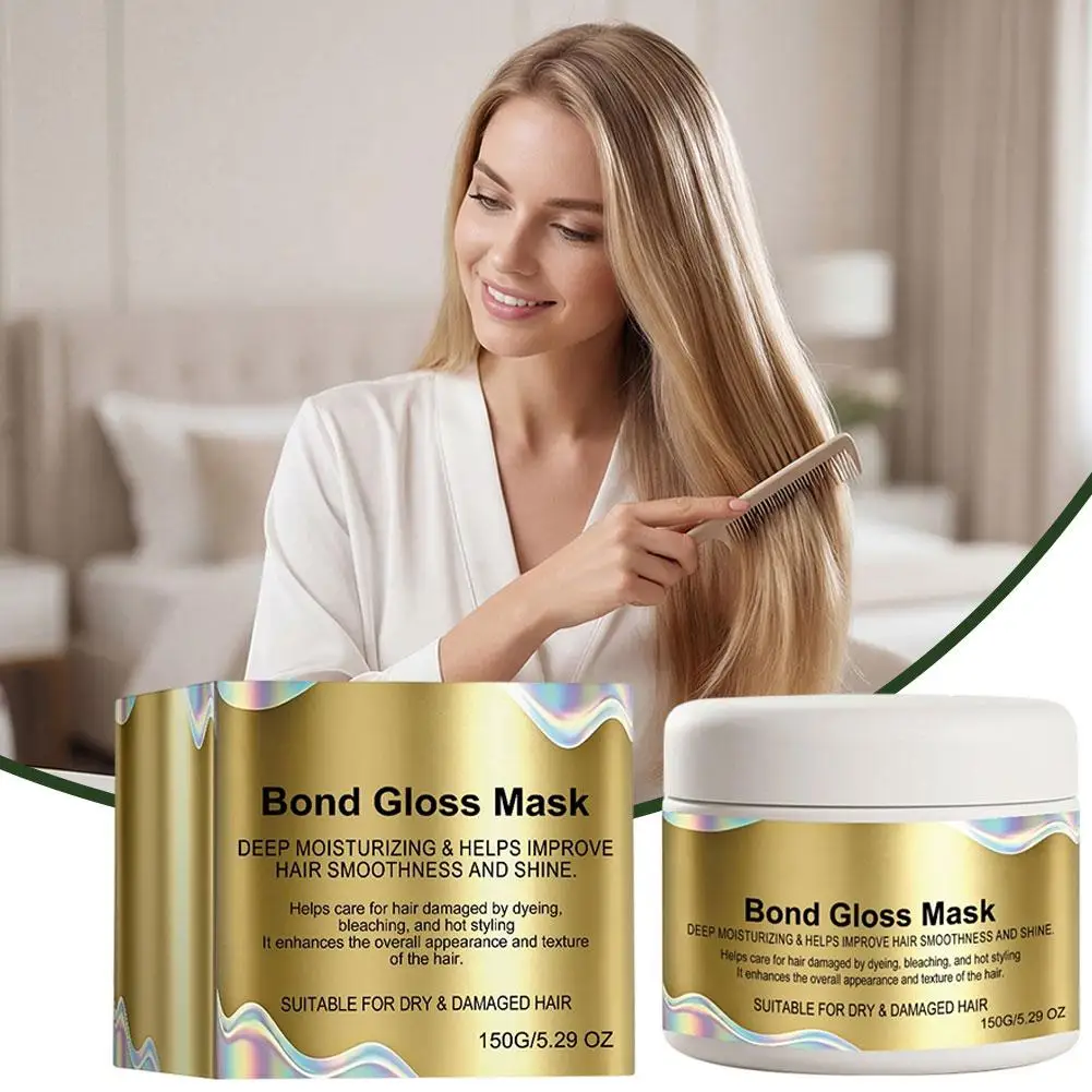 Bond Gloss Deep Moisturizing Hair Mask 150g – Improves Smoothness & Shine for Dry, Damaged Hair Keratin Treatment
Bond Gloss Deep Moisturizing Hair Mask 150g – Improves Smoothness & Shine for Dry, Damaged Hair Keratin Treatment