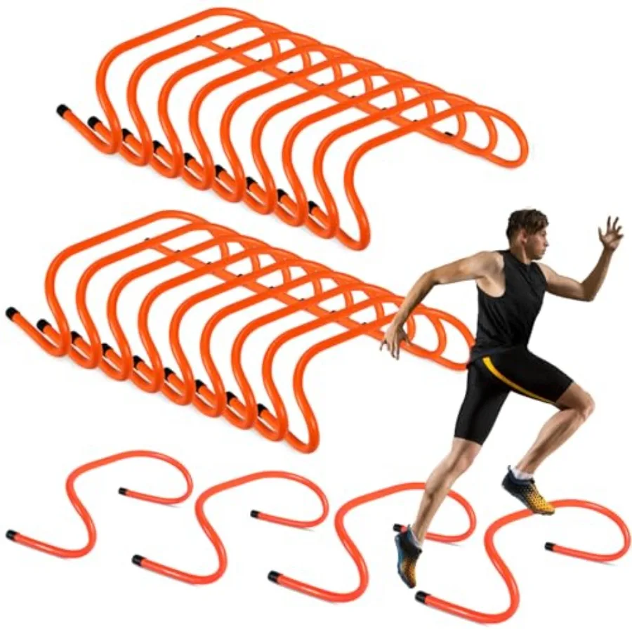 18 Pcs 6" Speed Training Hurdles Durable Agility Training Hurdle Agility Plyometric and All Purpose Equipment for Athletes, Soc
18 Pcs 6" Speed Training Hurdles Durable Agility Training Hurdle Agility Plyometric and All Purpose Equipment for Athletes, Soc
