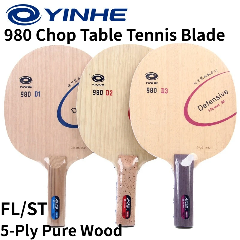 YINHE 980D Series Defensive Table Tennis Blade 5-Ply Pure Wood DEF++ Upgraded Chopping Ping Pong Paddle for Loop&Counter-Attack
YINHE 980D Series Defensive Table Tennis Blade 5-Ply Pure Wood DEF++ Upgraded Chopping Ping Pong Paddle for Loop&Counter-Attack