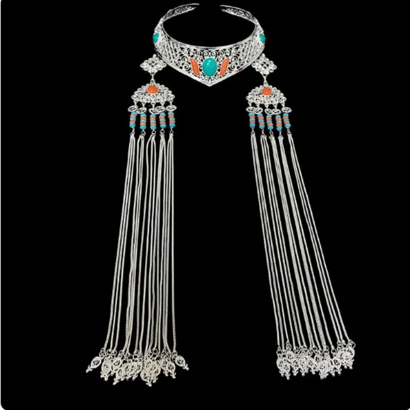Mongolian Long Tassel Ethnic Style Mongolian Wedding Bride Performance Headwear
Mongolian Long Tassel Ethnic Style Mongolian Wedding Bride Performance Headwear