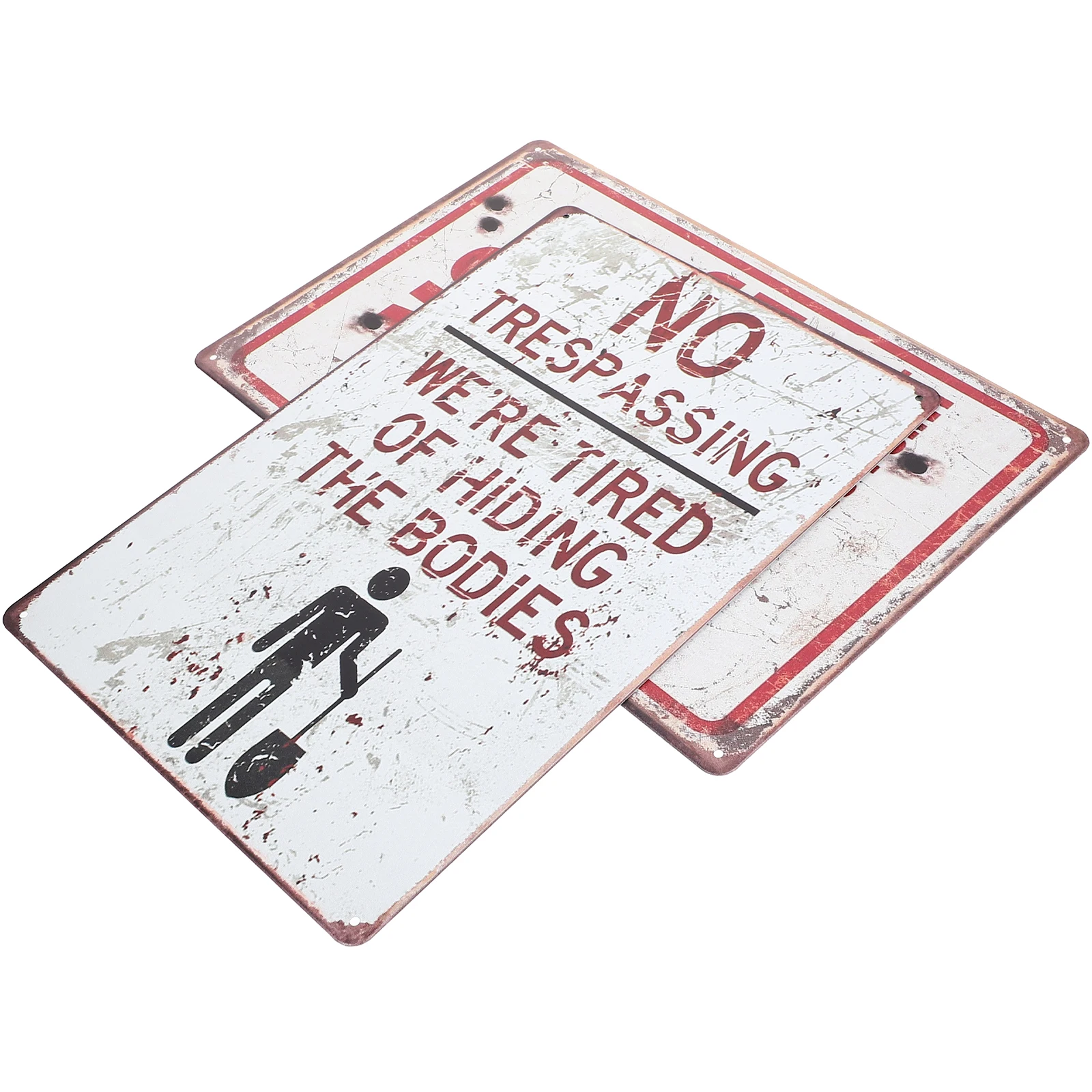2 Pcs Warning Sign Iron Drawing Vintage Signs Retro Decor Property Safety Slogan Painting Caution
2 Pcs Warning Sign Iron Drawing Vintage Signs Retro Decor Property Safety Slogan Painting Caution