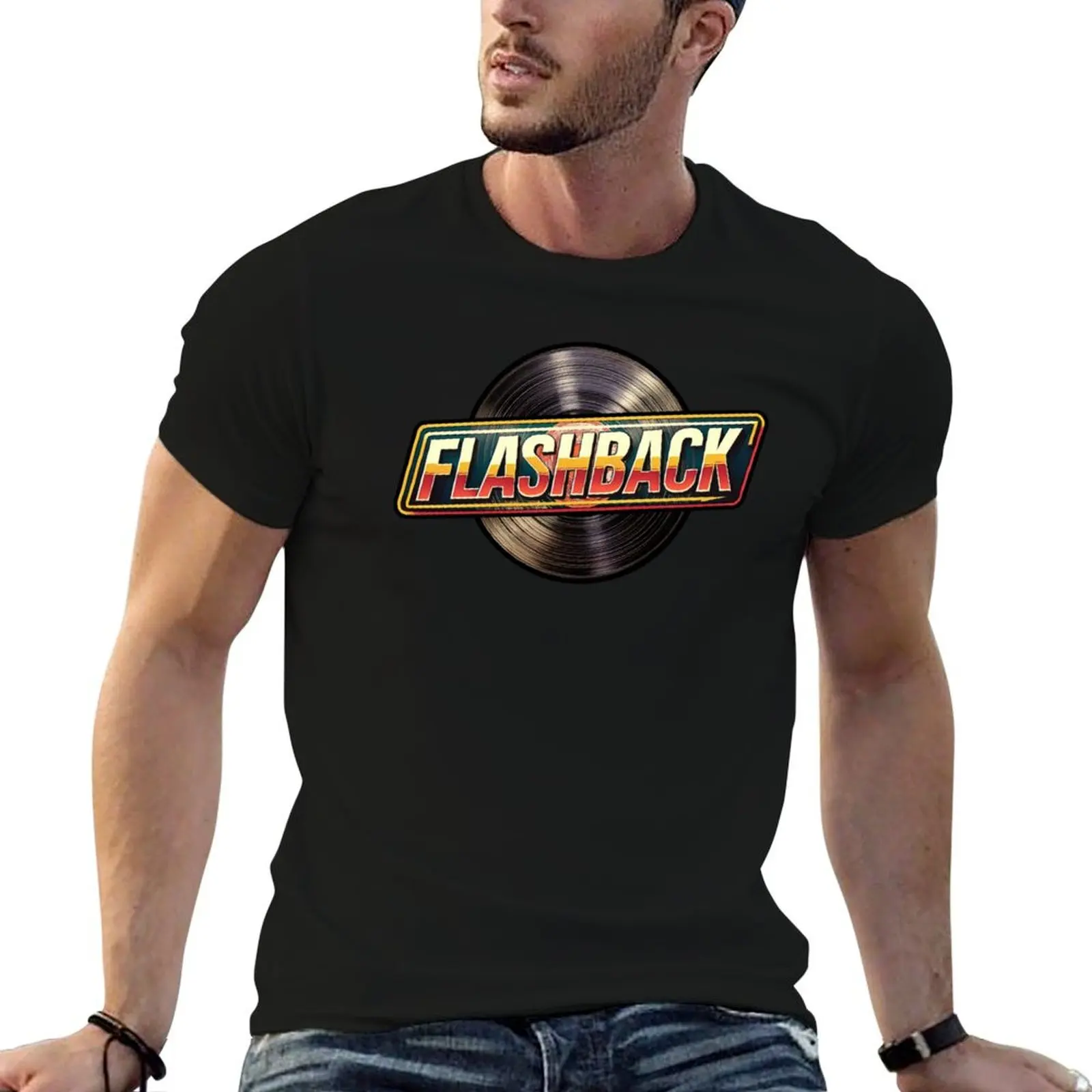 Flashback Logo T-Shirt man clothes plus sizes quick drying mens shirts graphic tee
Flashback Logo T-Shirt man clothes plus sizes quick drying mens shirts graphic tee