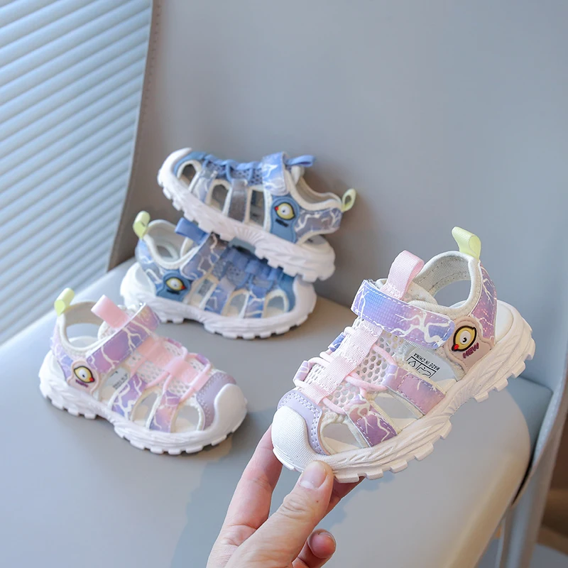 Children's Sports Sandals 1-6 Years Old Blue Breathable Hollow Boys Girls Casual Shoes Summer Pink Soft Non-slip Kids Sandals
Children's Sports Sandals 1-6 Years Old Blue Breathable Hollow Boys Girls Casual Shoes Summer Pink Soft Non-slip Kids Sandals