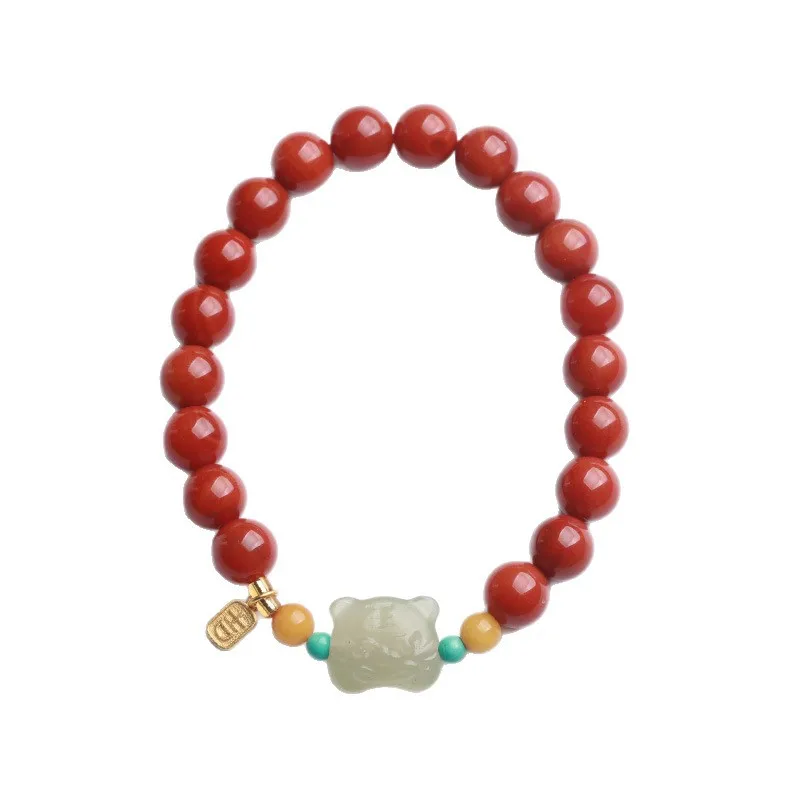 Red Agate Hetian Jade Tiger Beaded Bracelet for Women 2026 Year of the Tiger Buddhist Prayer Bead Jewelry Gifts
Red Agate Hetian Jade Tiger Beaded Bracelet for Women 2026 Year of the Tiger Buddhist Prayer Bead Jewelry Gifts