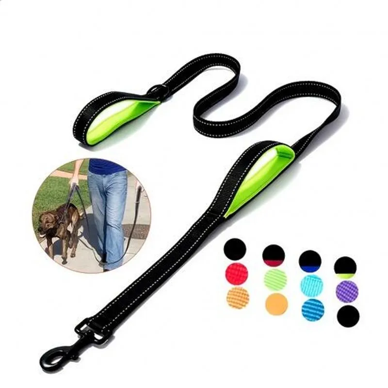 Traffic Padded Two Handle Heavy Duty Double Handle Nylon Dog Leash For Training Control
Traffic Padded Two Handle Heavy Duty Double Handle Nylon Dog Leash For Training Control